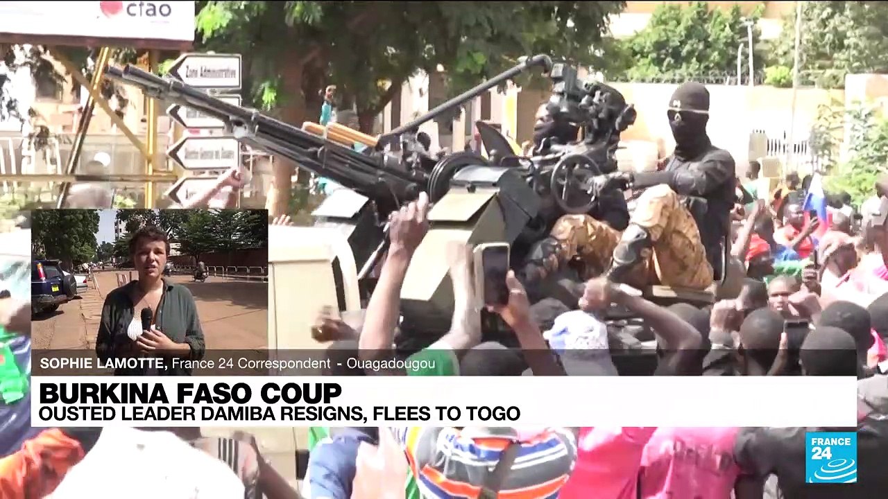 Burkina junta leader resigns, flees after coup