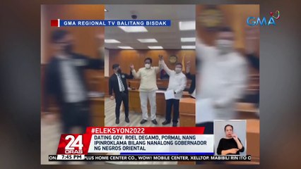 Dating Gov. Roel Degamo, pormal nang ipinroklama bilang nanalong gobernador ng Negros Oriental | 24 Oras