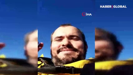Fabrika işçisi iş yerine paraşütle inmeyi tercih etti