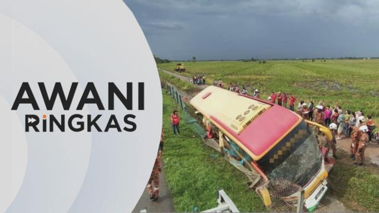 AWANI Ringkas: 29 penumpang bas persiaran nyaris maut di Lebuhraya PLUS