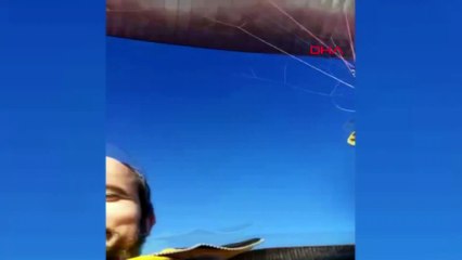 İşe geç kalmamak için uçarak geldi