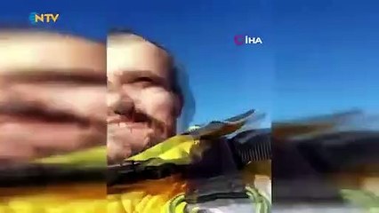 Bursa'da işe geç kalan işçiden ilginç yöntem: Paraşütle fabrikaya indi