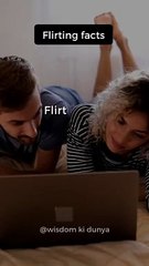 Psychology facts about  Flirting. #shorts #psychologyfacts #facts #psychology