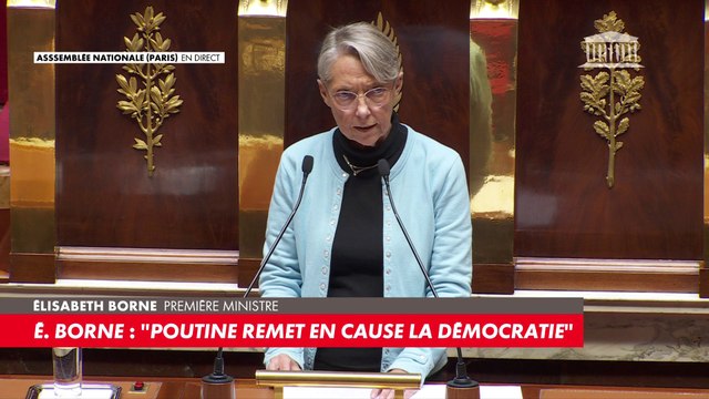 Elisabeth Borne : «Nous sommes déterminés à ce que les crimes de la Russie soient documentés, jugés et punis»