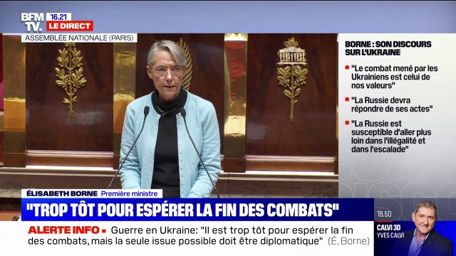 Élisabeth Borne sur la poursuite des sanctions contre la Russie: La France ce n'est pas l'abandon, le renoncement, la soumission