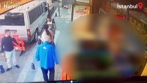 Beyoğlu'nda marketteki silahlı çatışma kamerada