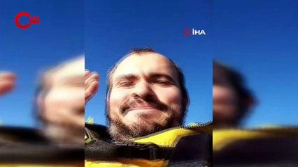 İş yerine paraşütle inen işçi konuştu