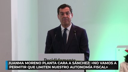 Juanma Moreno planta cara a Sánchez «No vamos a permitir que limiten nuestro autonomía fiscal»