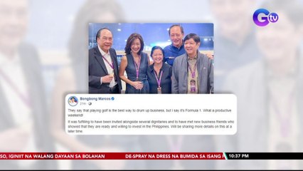 PBBM, tinawag na "fulfilling" na maimbitahan kasama ang ilang dignitaries sa Formula 1 | SONA