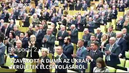 Döntött az orosz parlament alsóháza az ukrán területek elcsatolásáról