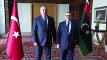 Dışişleri Bakanı Mevlüt Çavuşoğlu Başkanlığı'ndaki heyet, Yüksek Devlet Konseyi Başkanı Halid El-Meşri'yle görüştü.