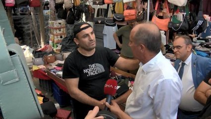 Muharrem İnce'den Eyüpsultan ve Fatih'te esnaf ziyareti