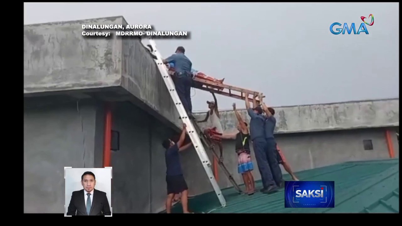 Pagsagip sa lalaking nakuryente sa itaas ng bubong, pahirapan | Saksi