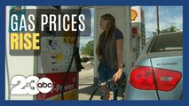 Gas prices rising again in California