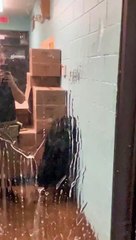 Un fantôme nettoie le miroir