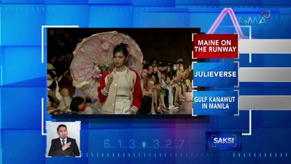 Maine Mendoza, rumampa sa huling araw ng fashion week ng isang clothing brand | Saksi