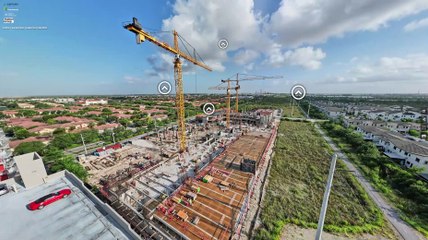 Avances de construcción por parte de Conconcreto para Century Town Center 1.
