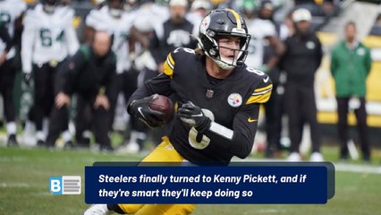 Steelers finally turned to Kenny Pickett, and if they're smart they'll keep doing so