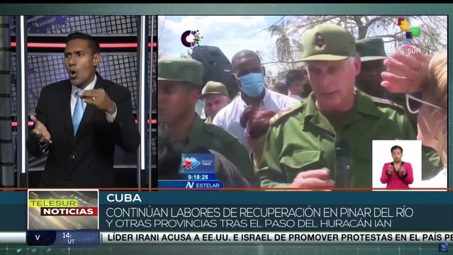 En Cuba continúan labores de recuperación tras huracán Ian