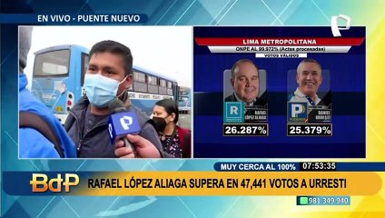 RLA o Daniel Urresti: ¿Qué opina la gente de los resultados de la ONPE al 99 %?