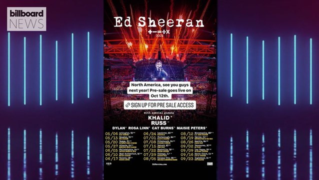 Ed Sheeran Announces Dates For 2023 North American ‘Mathematics’ Stadium Tour | Billboard News