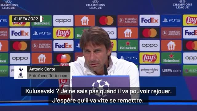 Groupe D - Conte : Tottenham n'est pas Kulusevski-dépendant