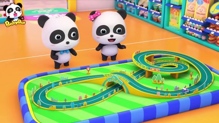 Run! Baby Panda's Toy Car Race | Car Story | Kids Role Play | BabyBus