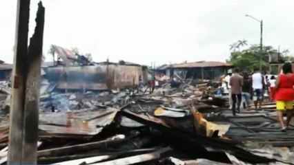 84 casas afectadas por incendio en Guapi
