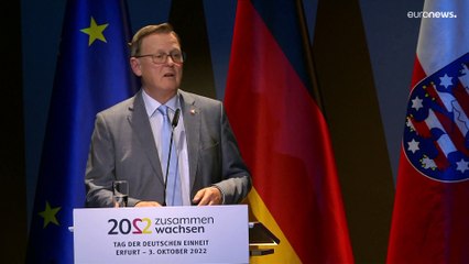 "Miteinander auf Augenhöhe": Keine ausgelassene Stimmung bei Einheitsfeier