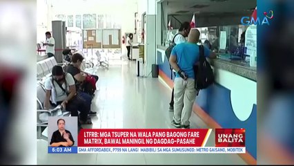 LTFRB: Mga tsuper na wala pang bagong fare matrix, bawal maningil ng dagdag-pasahe | UB