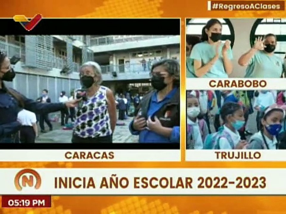 Niños y niñas regresan a sus aulas escolares en el nuevo período escolar en la U.E. Carlos Soublette