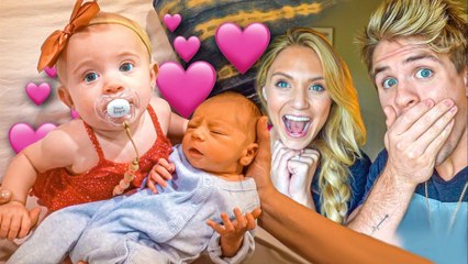 Baby Posie Meets Her Future Husband For The First Time!!! BABY REVEAL