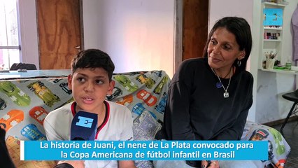 La historia de Juani, el nene de La Plata convocado para la Copa Americana de fútbol infantil en Brasil
