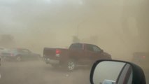 Dust storm near  83rd Avenue and Happy Valley Road in Peoria