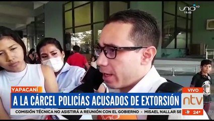 A la cárcel policías acusados de extorsión