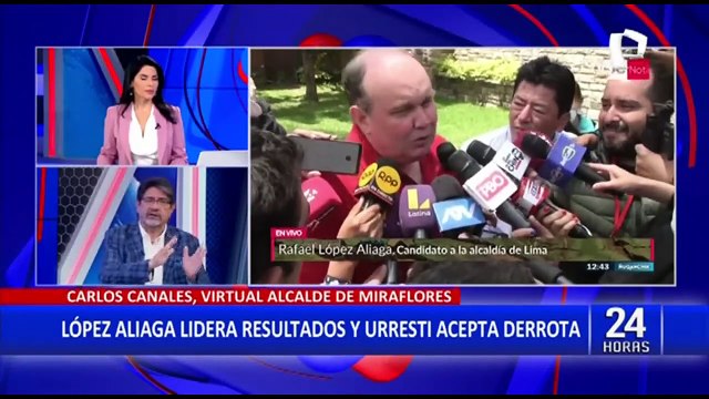 Nuevo alcalde de Miraflores, Carlos Canales: “El que votó por Urresti, estaba avalando a Castillo”
