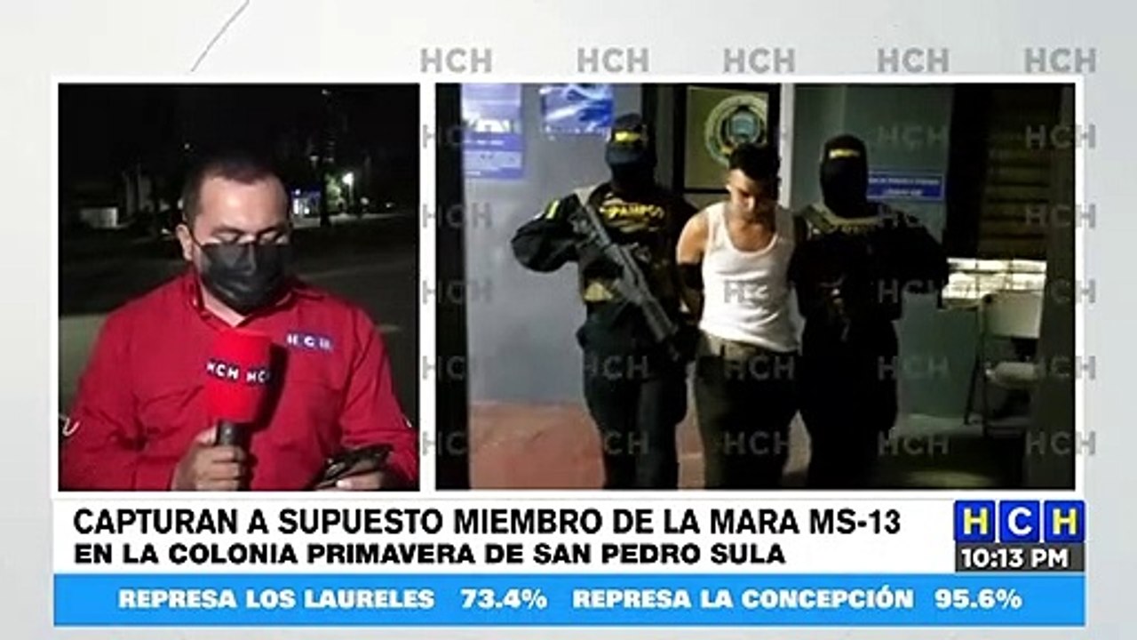 Capturan a supuesto miembro de la MS-13 en SPS
