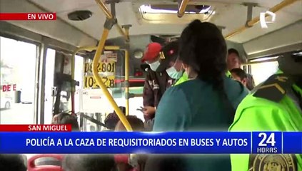 San Miguel: Policía realiza operativo en busca de requisitoriados