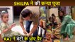 Raj Kundra Performs Kanchika Puja With Daughter Samisha, Shilpa Shetty Shares Kanya Pujan's Video