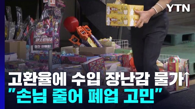 고환율에 수입 장난감 물가↑... 손님 줄어 폐업 고민 / YTN