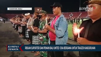 Ribuan Supporter & Pemain Bali United Doa Bersama Untuk Tragedi Kanjuruhan