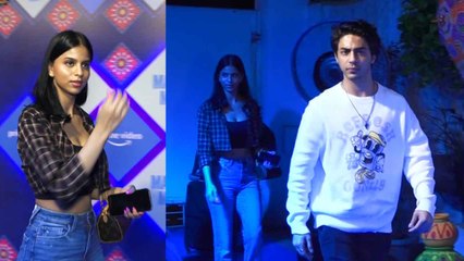 Aryan Khan and Suhana Khan attend Maja Ma screening । FilmiBeat