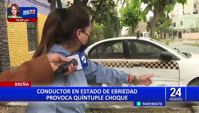 Breña: buscan a chofer que se dio a la fuga tras provocar quíntuple choque