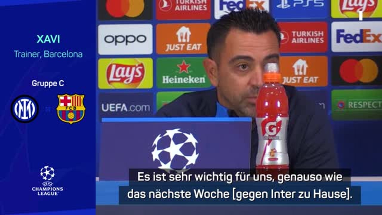 Xavi: "spiele gegen inter werden entscheiden"