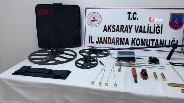 Kaçak kazı yapan 4 kişi suçüstü yakaladı