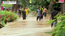 بدون تعليق: الأمطار الغزيرة تسبب فيضانات في عدة مناطق بتايلاند