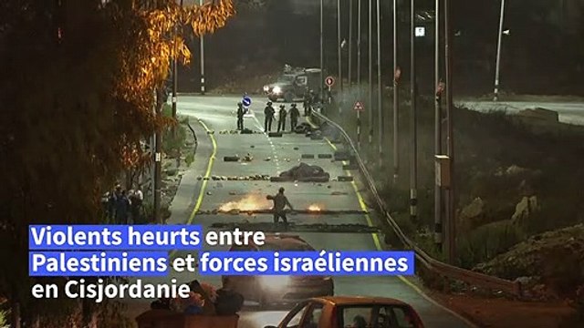 Des affrontements éclatent entre les forces israéliennes et des Palestiniens en Cisjordanie