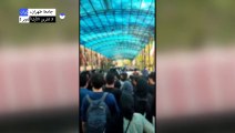لقطات عبر مواقع التواصل لتظاهرة في جامعة طهران