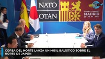 Corea del Norte lanza un misil balístico sobre el norte de Japón