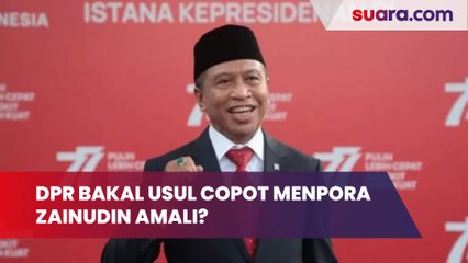 DPR Bakal Usul Copot Menpora Zainudin Amali?